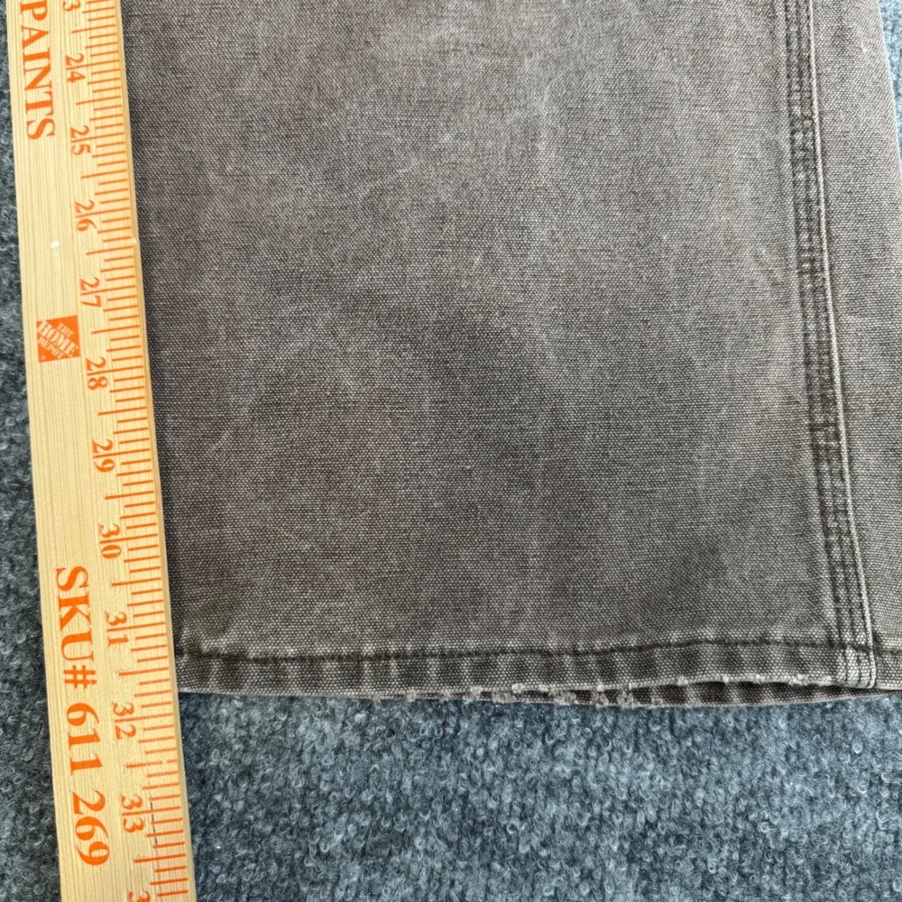 Carhartt Bib Overalls Mens 42x30 Double Knee Duck Canvas Relaxed Brown Vintage